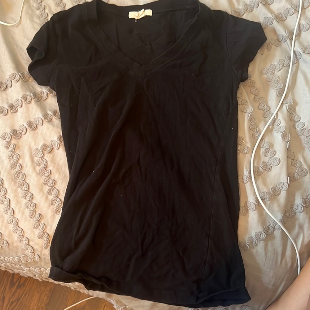 Black v-neck